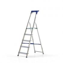 Hliníkový rebrík s plošinou, 5 schodíkov, výška 550 mm