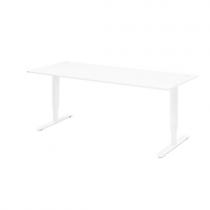 Kancelársky stôl s nastaviteľnou výškou ,Š 1800x H 800 mm, biela/biela