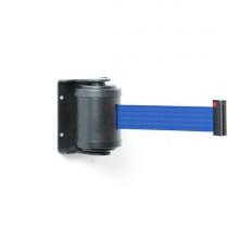 Bariérový systém, 180°, D 4500 mm, čierny, modrá páska