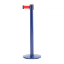 Bariérový systém, 3650 mm, modrý stĺpik, červená páska