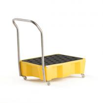 Prepravný vozík s vaňou, objem 66 L, žltý
